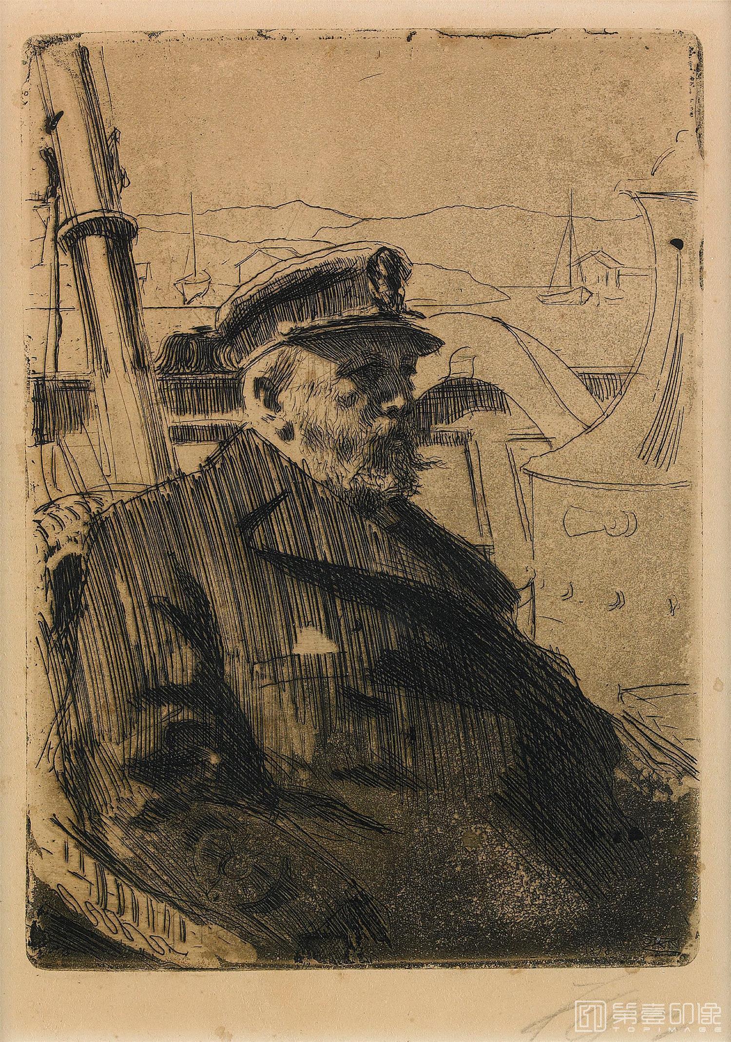 素描-安德斯·佐恩 Anders Zorn作品-199
